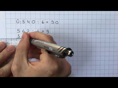 Schriftlich dividieren mit Rest