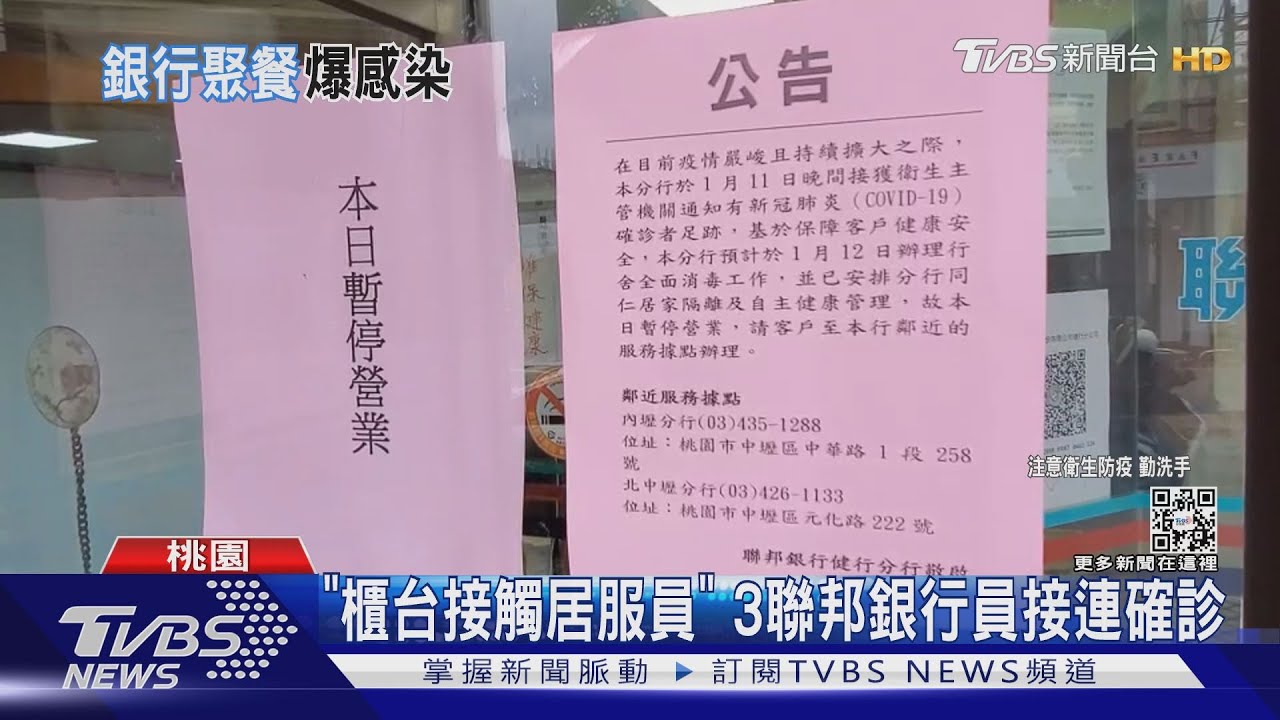 「櫃台接觸居服員」 3聯邦銀行員接連確診