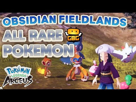 Pokemon Legends: Arceus - All Rare Pokemon in the Obsidian Fieldlands