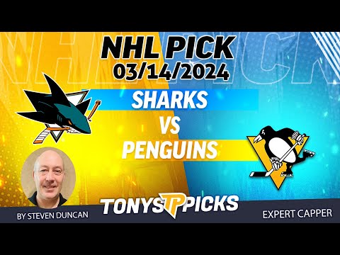 San Jose Sharks vs. Pittsburgh Penguins 3/14/2024 FREE NHL Picks and Predictions by Steven Duncan