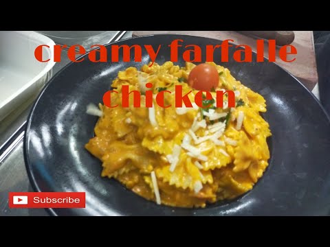 how to make creamy chicken farfalle pasta π (CHEFDIEGS STYLE)