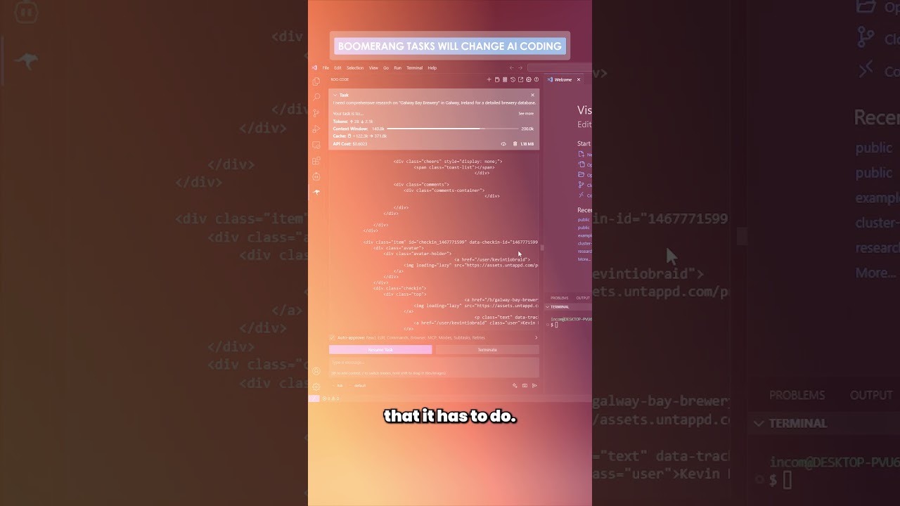 How Boomerang Tasks Will Change AI Coding #roocode #vscode #nocode #cline
