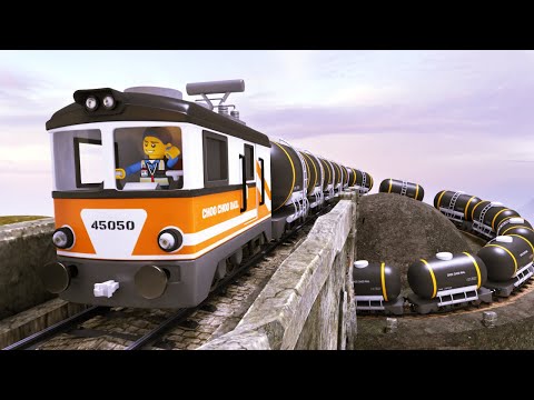 Train Rescue of The Long Freight Trains can't Climb