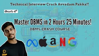 DBMS Crash Course: Master Database Concepts in 2 Hours 25 Minutes