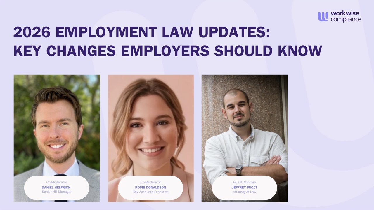 WEBINAR: 2026 Employment Law Updates - Key Changes Employers Should Know