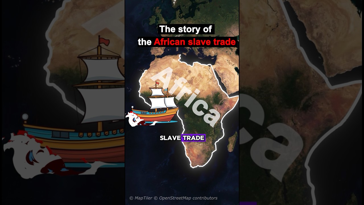 The story of the african slave trade #geography #map #history #africa #europe