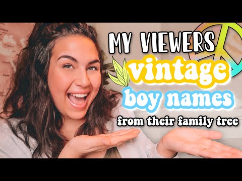 80 HANDSOME VINTAGE BABY BOY NAMES 2021! | Classic Boy Baby Names List From Viewers Family Tree!!