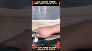 APRENDA COMO Usar RESINA EPXI em MESAs de MADEIRA e FATURE ALTO