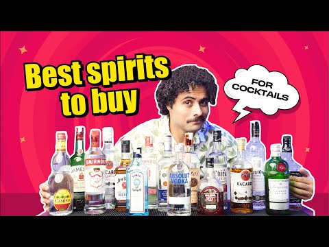 Best Spirits to buy for Cocktails | Setting for your Home Bar on a budget | Alcohol review
