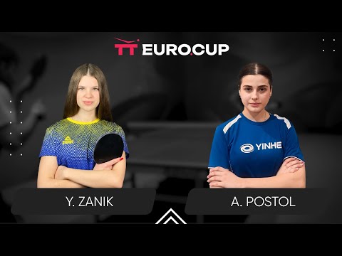 11:35 Yulianna Zanik  - Anastasiia Postol 03.08.2024 | Table Tennis TT Euro.Cup Ukraine STAR 4
