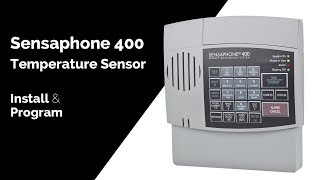 Sensaphone 400 Temperature Sensor Installation and Programming