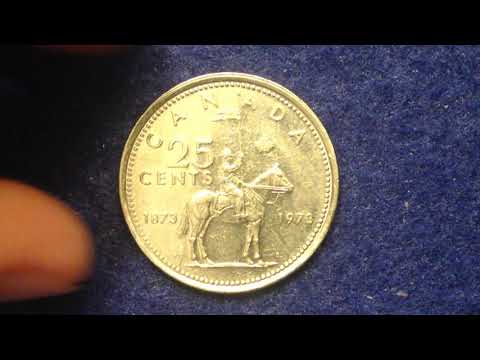 1873 - 1973 Canadian Quarter