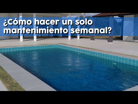 Cómo mantener el agua con una sola limpieza semanal