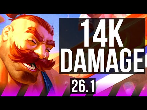 BRAUM & Sivir vs LEONA & Twitch (SUP) | 14K damage | KR Grandmaster | 26.1