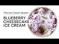 BLUEBERRY CHEESECAKE ICE CREAM Luscious Cheesecake Ice Cream With Blueberry Swirls Crunchy Bites