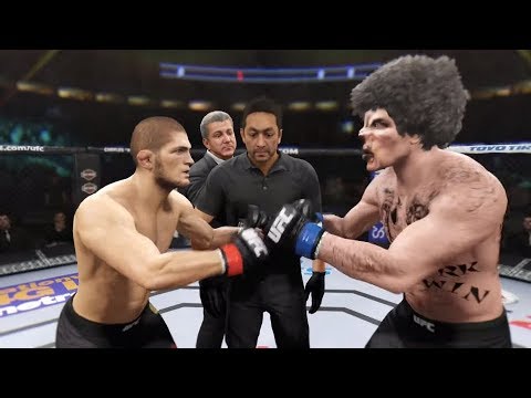 Khabib Nurmagomedov vs. Orc Killer (EA sports UFC 2) - Crazy UFC 👊🤪