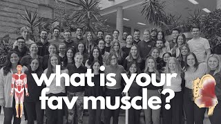PHYSIO STUDENTS FAV & LEAST FAV MUSCLES #uofm #classof2023