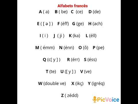 alfabeto francês com dica de pronuncia #frances