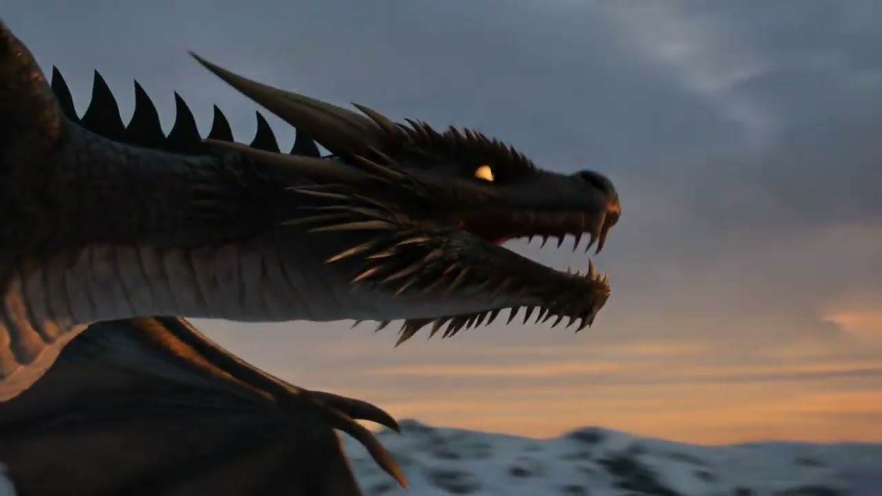 Epic Fire Dragon Flying Over Mountains | AI Cinematic Video #shorts