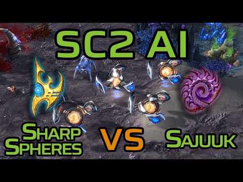 SharpSpheres dunking on Sajuuk with INSANE disruptor shots - StarCraft 2 AI Arena 2022 Season 4