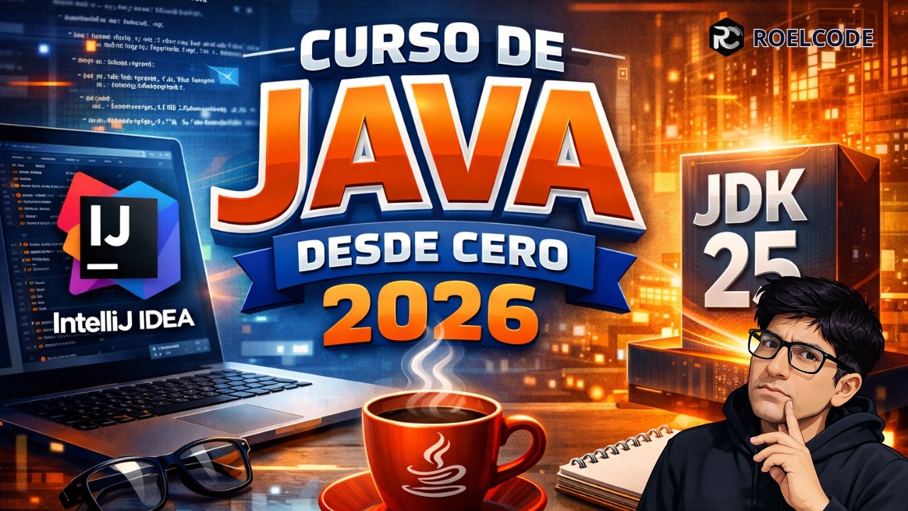 ☕ Aprende Java Desde Cero en 2026 | Curso Completo para Principiantes Fácil y Rápido (JDK 25)
