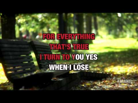 I Turn To You in the style of Christina Aguilera, karaoke video version with lyrics