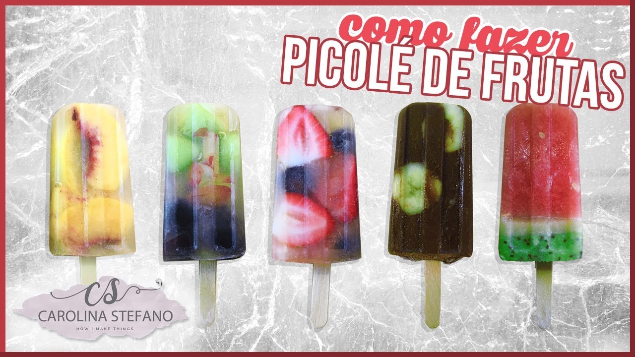 PICOLÉ DE FRUTAS NATURAL  | SEM ADIÇÃO DE AÇÚCAR | FÁCIL