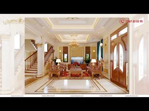 Mẫu nội thất phòng khách biệt thự đẹp - Kiến trúc Nhà Á Châu