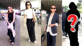 Guess Who ? is with Sai Mukharjee , Sania Malhotra, Snali Bindra at Airport.