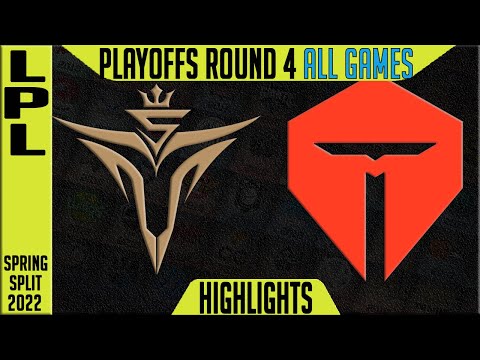 V5 vs TES Highlights ALL GAMES | Round 4 LPL Playoffs Spring 2022 | Victory 5 vs TOP Esports