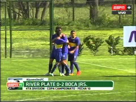 JUVENILES A. 4ta División. RIVER PLATE - BOCA JRS. 13-9-2014. ESPN