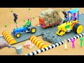 How To Build A Mini Tractor Road Roller DIY Concrete Road Speed Bump Project