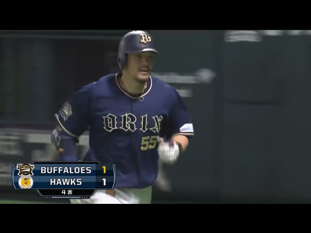 【4回表】バファローズ・T-岡田 初球を捉えて同点ホームラン!! 2017/7/5 H-Bs