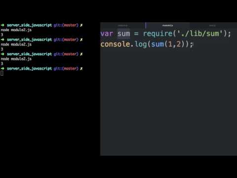 Server Side Javascript Create Module 2