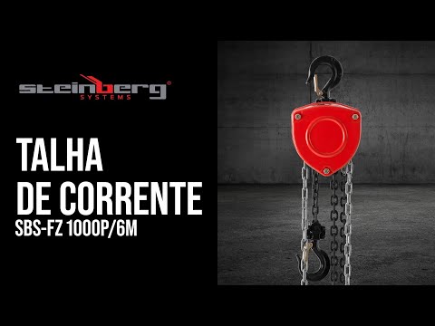 vídeo - Talha de corrente - 1.000 kg - 6 m