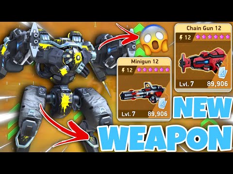 Mech Arena New Legendary Weapon Chain Gun 12 🔥 | Eclipse With Chain Gun 12 - Mech Arena
