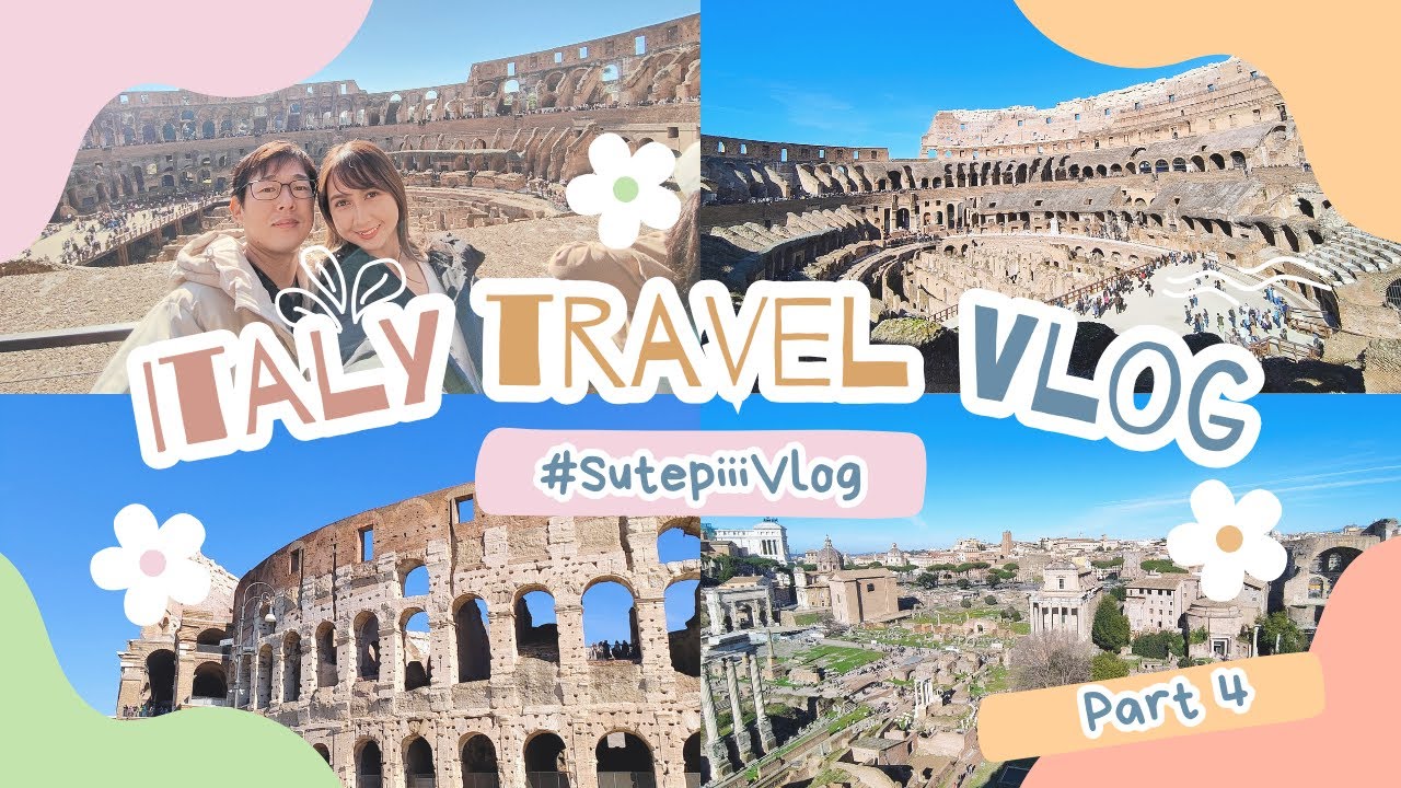 ITALY TRAVEL VLOG🇮🇹 Part4  eat super big T-bone steak at FIRENZE and go to ROMA Colosseum.