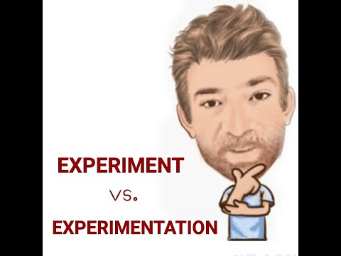 English Tutor Nick P Lesson (622) The Difference Between Experiment and Experimentation