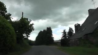 preview picture of video 'Driving Along The D28 From Maël-Pestivien To Kerien, Cotes d'Armor, Brittany, France 6th June 2012'