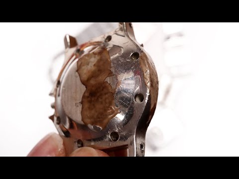 Wrecked $3000 Cartier Santos bought back from the dead | restoration ASMR by nekkid watchmaker
