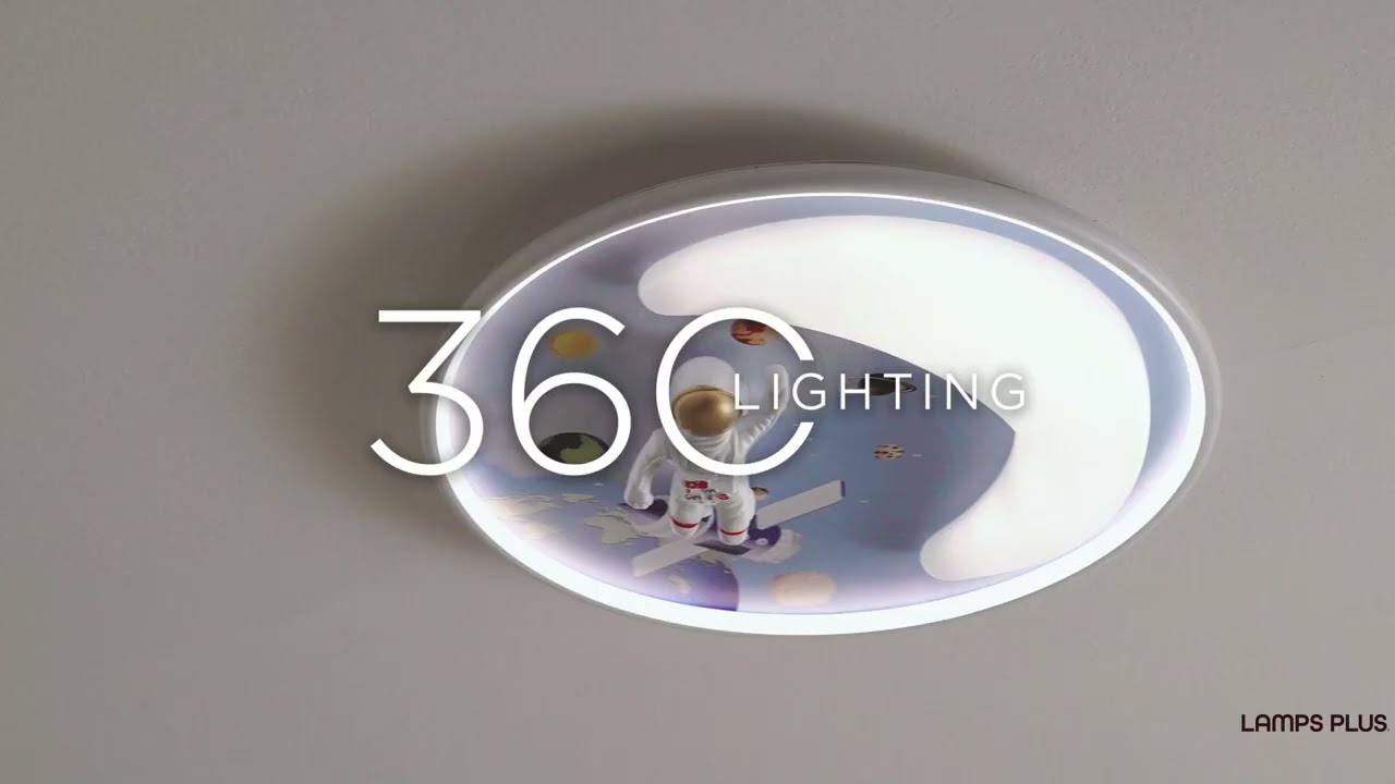 Video 1 Watch A Video About the Apollo Moon Mission LED Ceiling Light