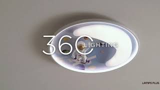 1_Watch A Video About the Apollo Moon Mission LED Ceiling Light
