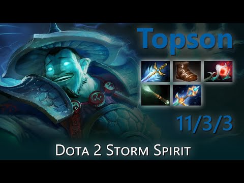 "Topson" 11/3/3 | Dota 2 Storm Spirit highlights