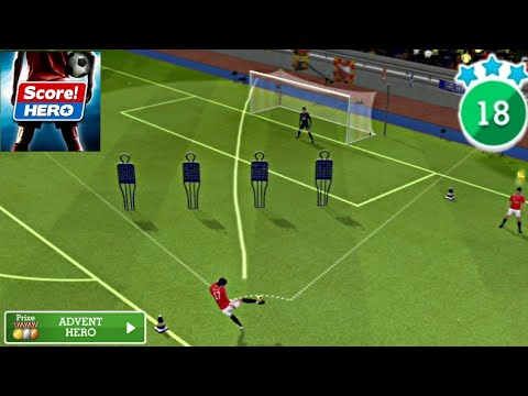 Score! Hero ADVENT HERO Level 18 Walkthrough 3 Stars