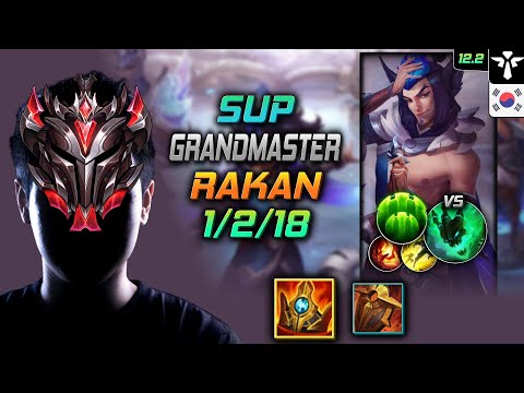 GrandMaster Rakan Support vs Thresh - 천상계 서폿 라칸 슈렐 수호자 - LOL KR 12.2
