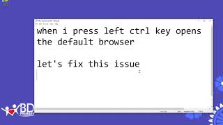 Is Your Left "Ctrl" Key Stuck Launching Your Browser? FIX IT NOW!