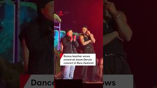 Dance teacher wows crowd at Jason Derulo concert in Auckland, New Zealand