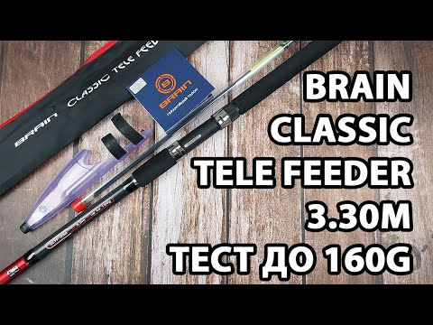  Телескопічний фідер Brain Classic Tele Feeder 3.30m, тест до 160g (+ чохол, пластиковий захист на кільця, три вершинки)