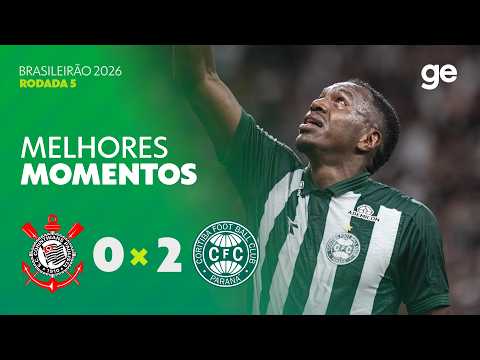 Gols e lances de Corinthians x Coritiba