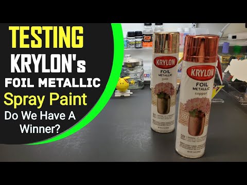 Testen der metallischen Gold- und Kupferfolien-Sprühfarbe von Krylon – wie sieht sie aus?
